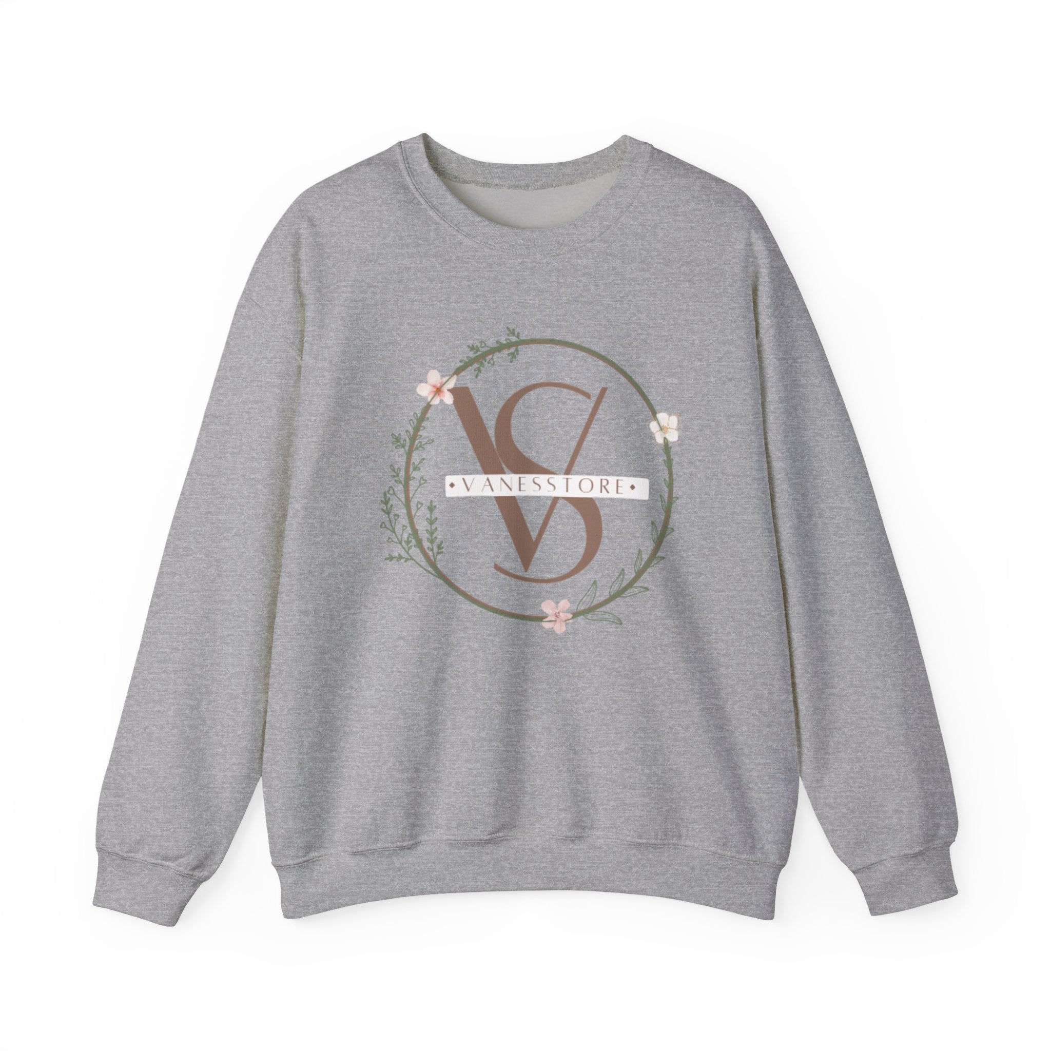 Minimal Floral Monogram Crewneck Sweatshirt