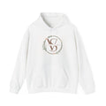 Floral Monogram V S Crest Hoodie | Initial V S Sweatshirt