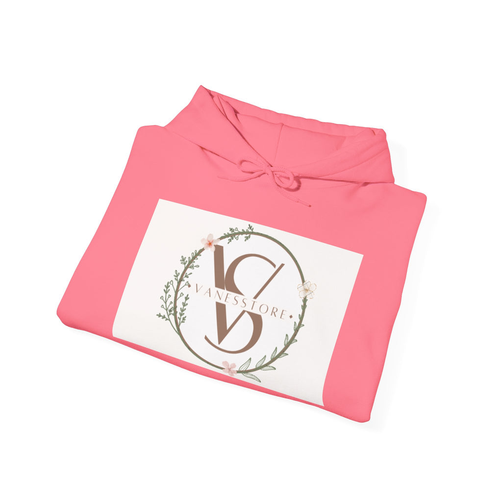Floral Monogram V S Crest Hoodie | Initial V S Sweatshirt