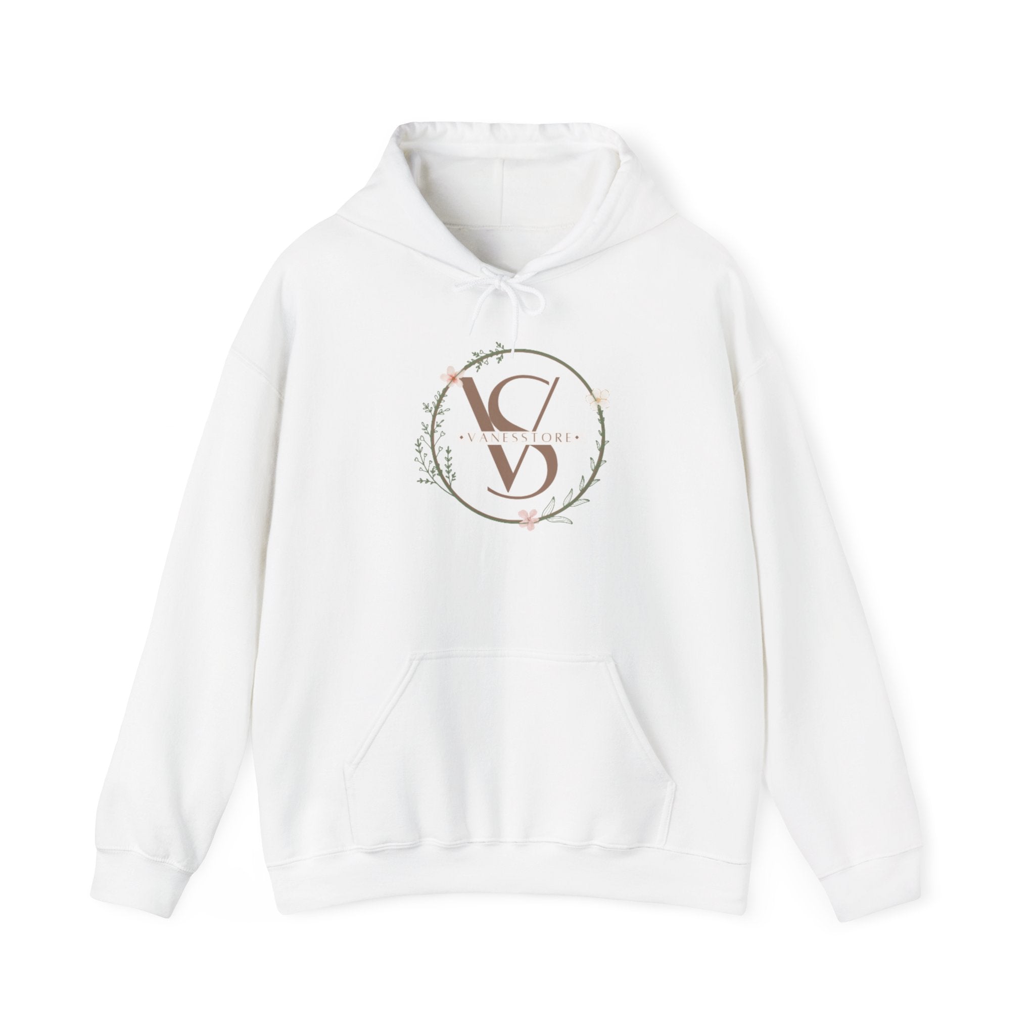Hoodie — Minimal Floral Monogram “V” Logo Sweatshirt