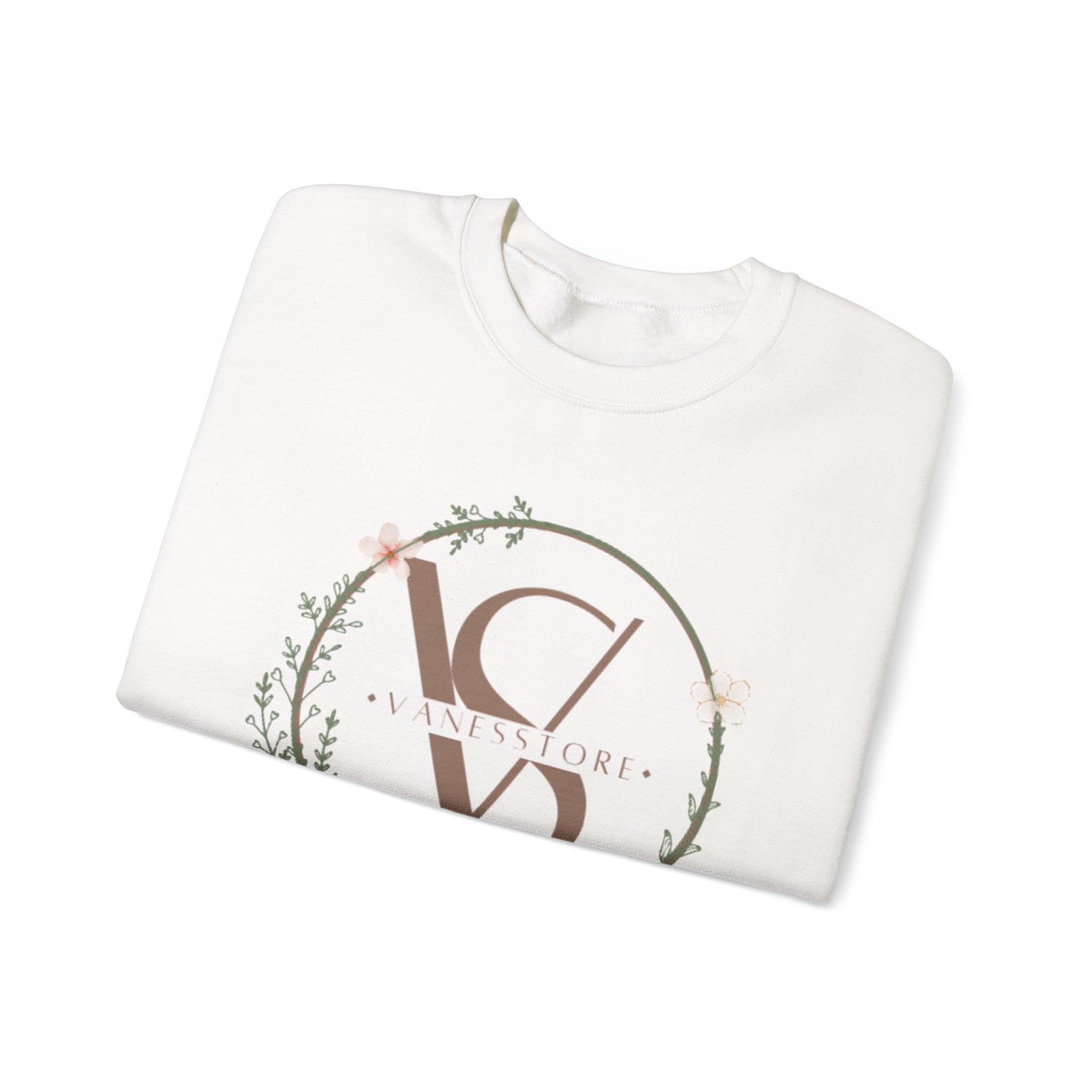 Minimal Floral Monogram Crewneck Sweatshirt