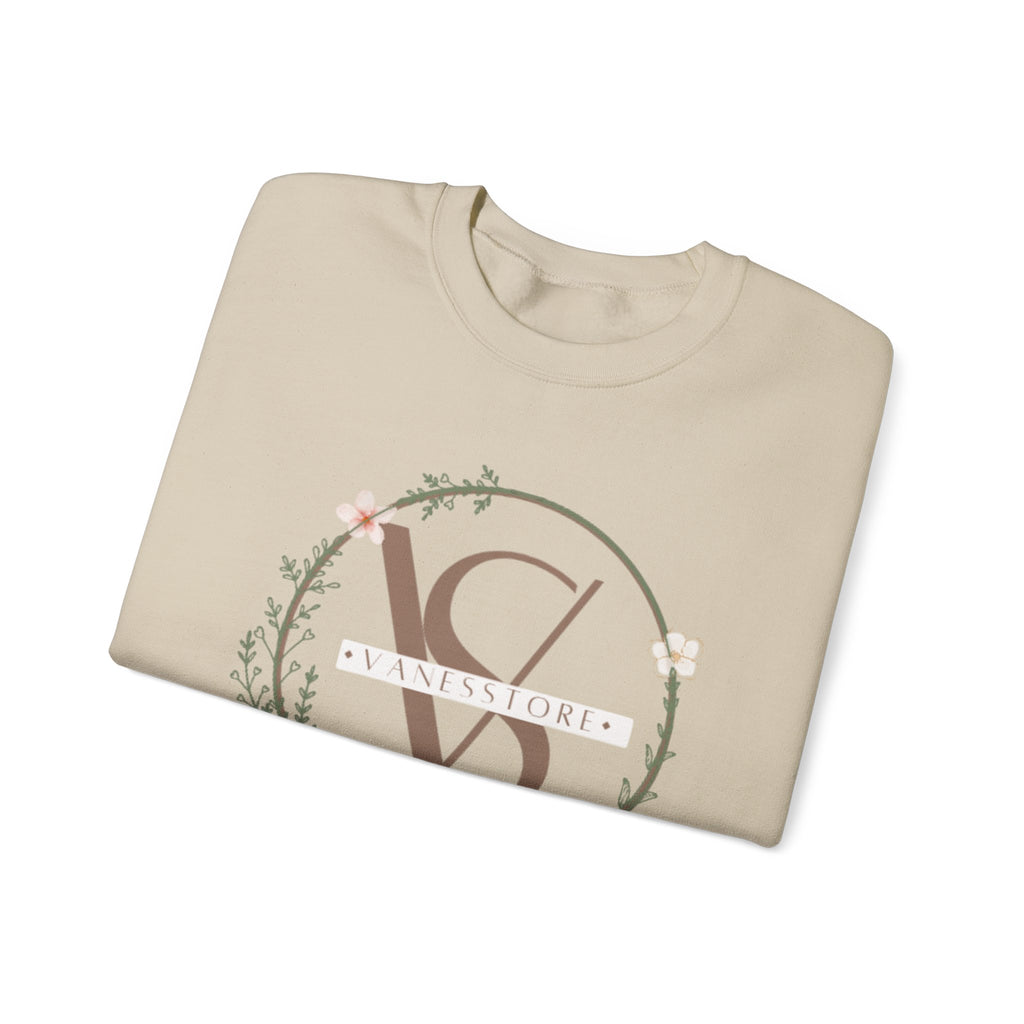 Minimal Floral Monogram Crewneck Sweatshirt