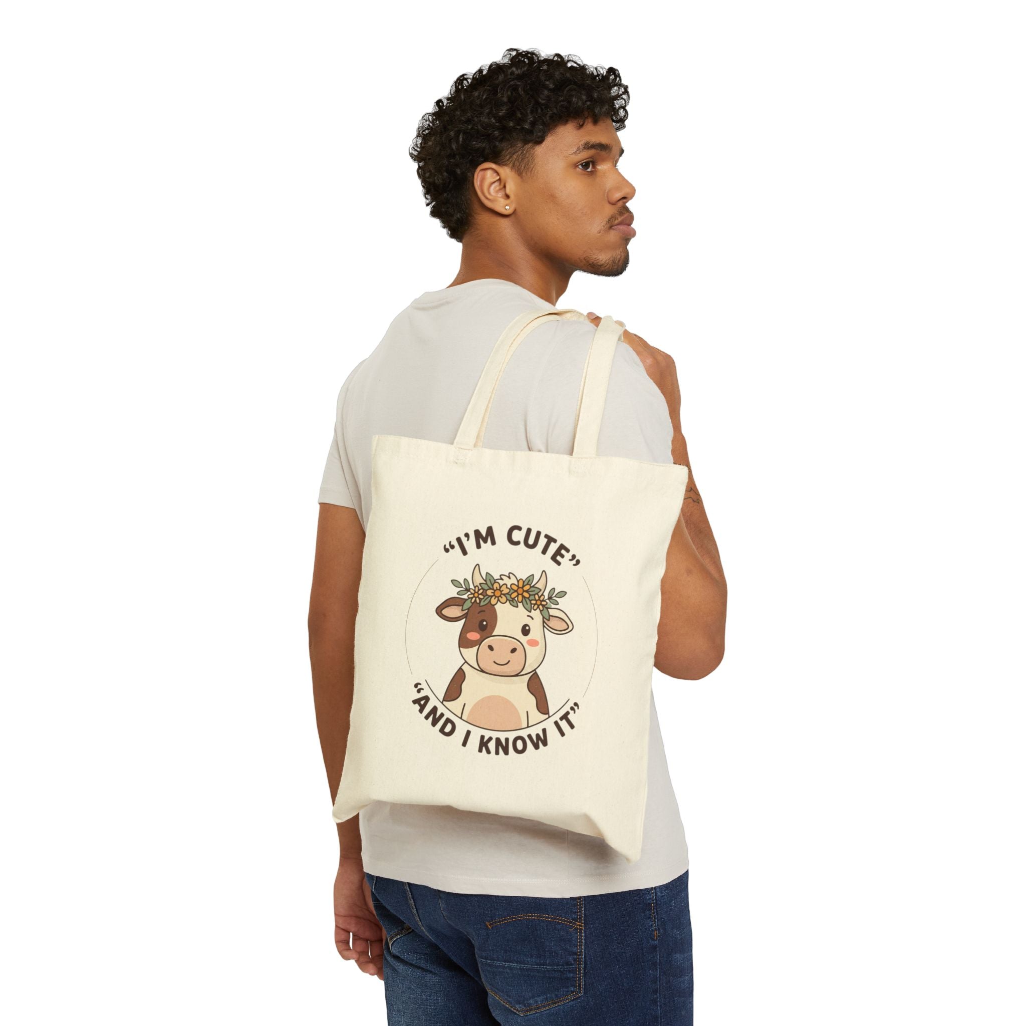 I'm Cute and I Know It Tote, soccer watch party, country colors