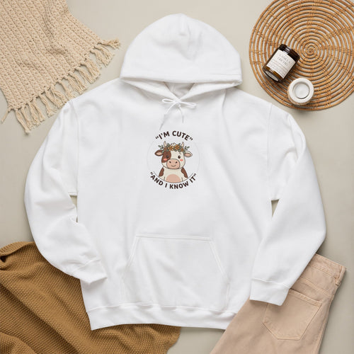 Hoodie Vache Mignonne | Vêtement Cozy Watch Party