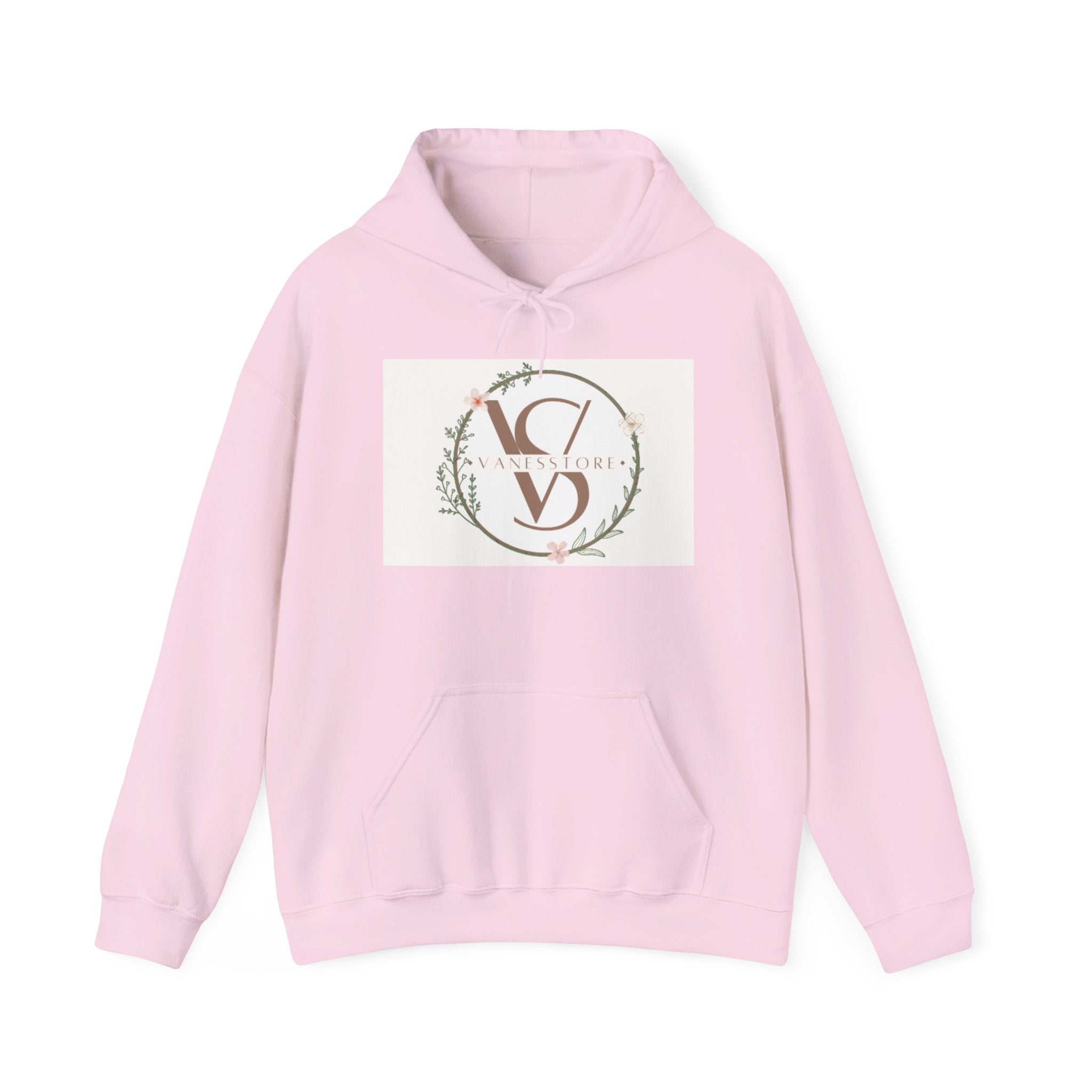 Floral Monogram V S Crest Hoodie | Initial V S Sweatshirt