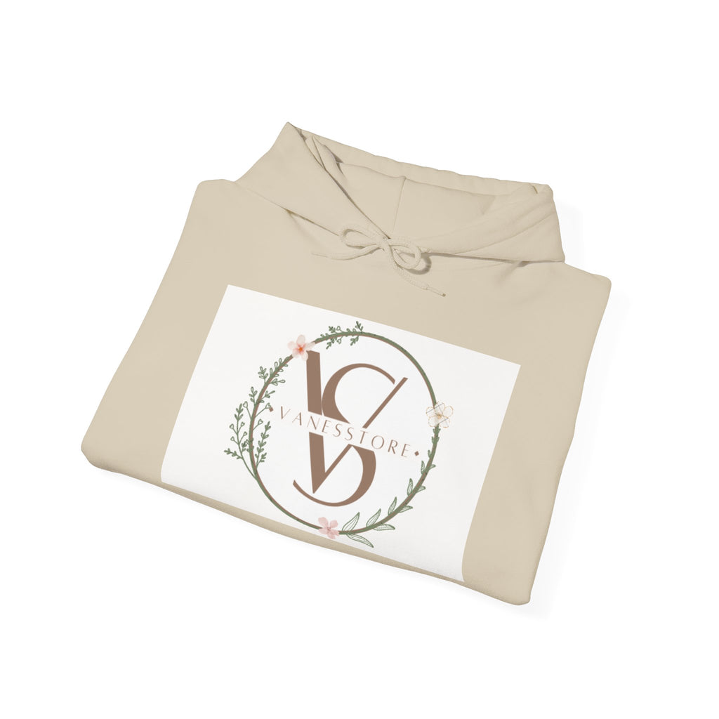 Floral Monogram V S Crest Hoodie | Initial V S Sweatshirt