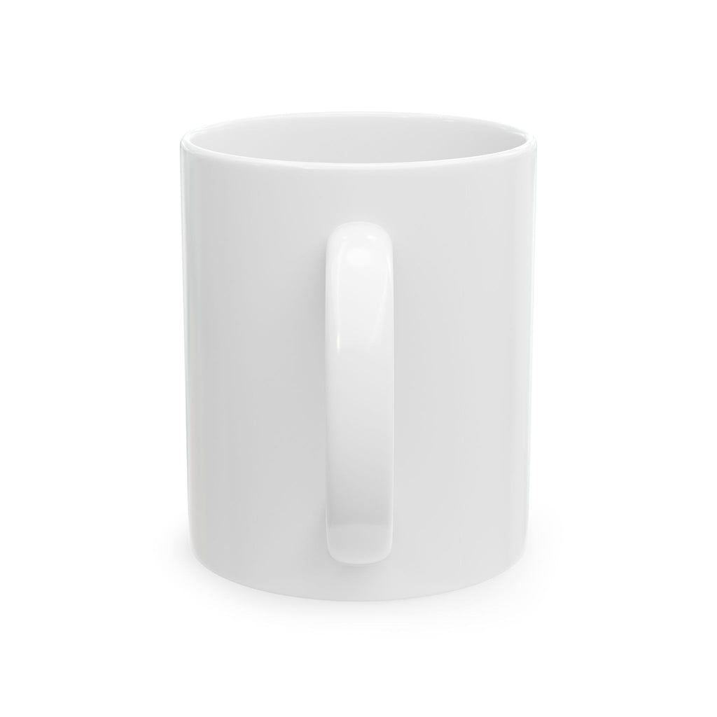 Floral Monogram Ceramic Mug – Personalized 'V' Initial Coffee Cup (11oz & 15oz)