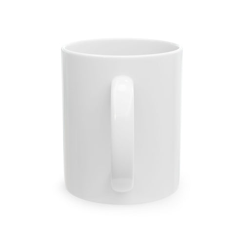 Floral Monogram Ceramic Mug – Personalized 'V' Initial Coffee Cup (11oz & 15oz)