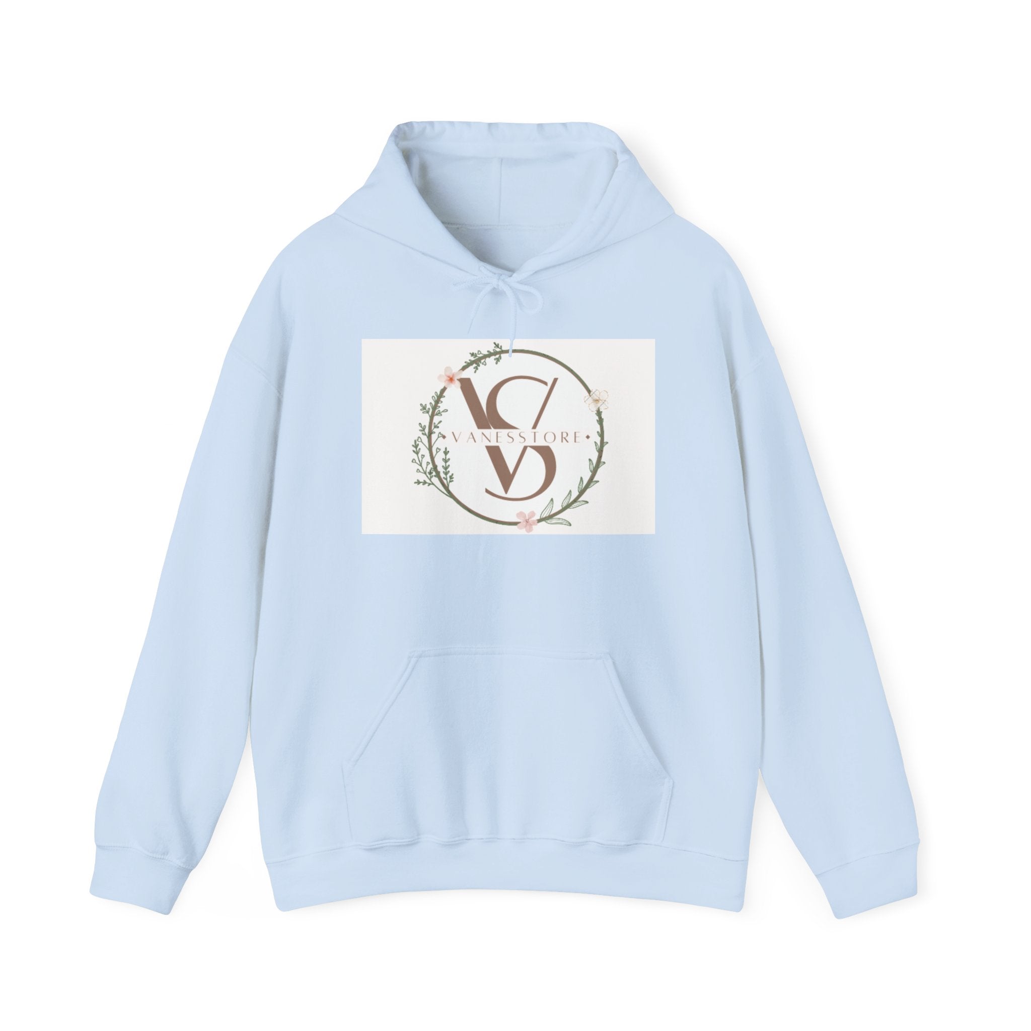 Floral Monogram V S Crest Hoodie | Initial V S Sweatshirt
