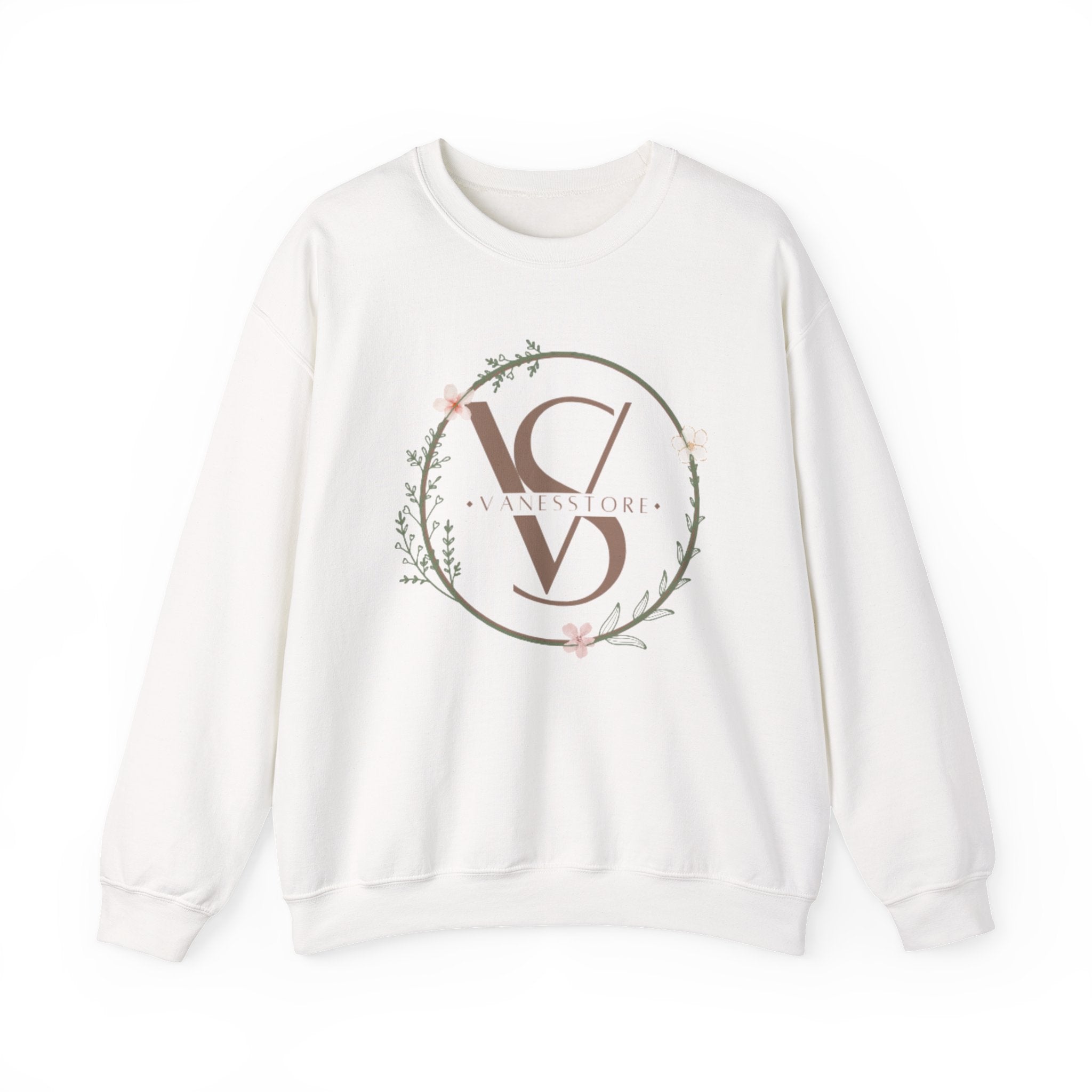 Minimal Floral Monogram Crewneck Sweatshirt