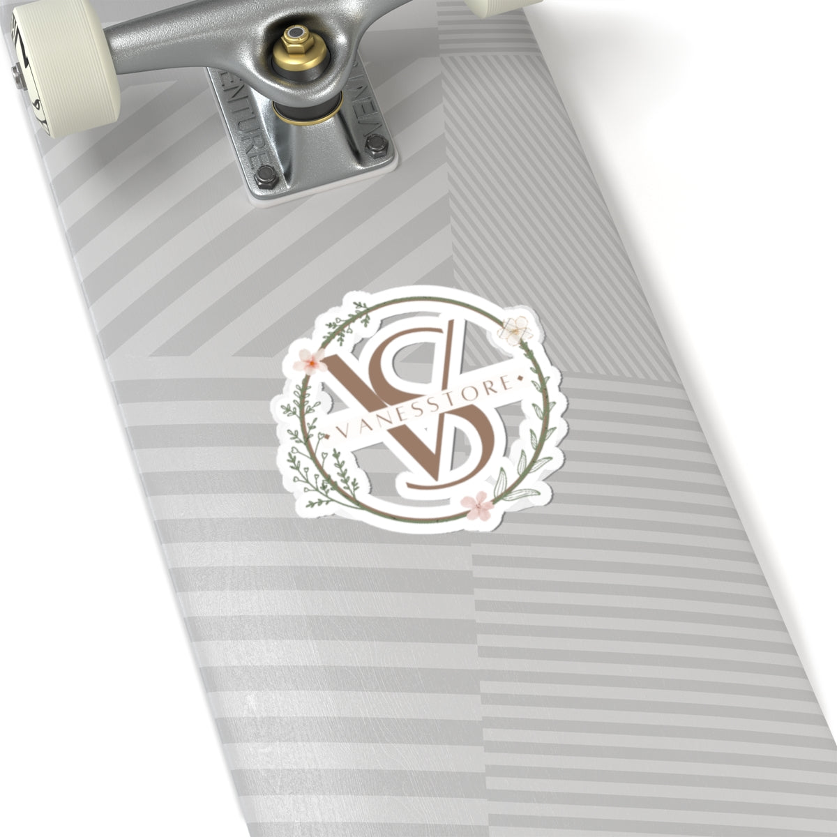 Vaness Store Floral Logo Sticker — Kiss-Cut Vinyl Laptop Decal