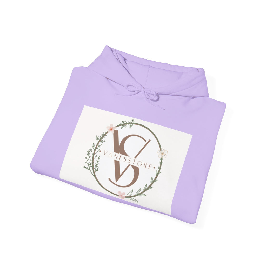 Floral Monogram V S Crest Hoodie | Initial V S Sweatshirt