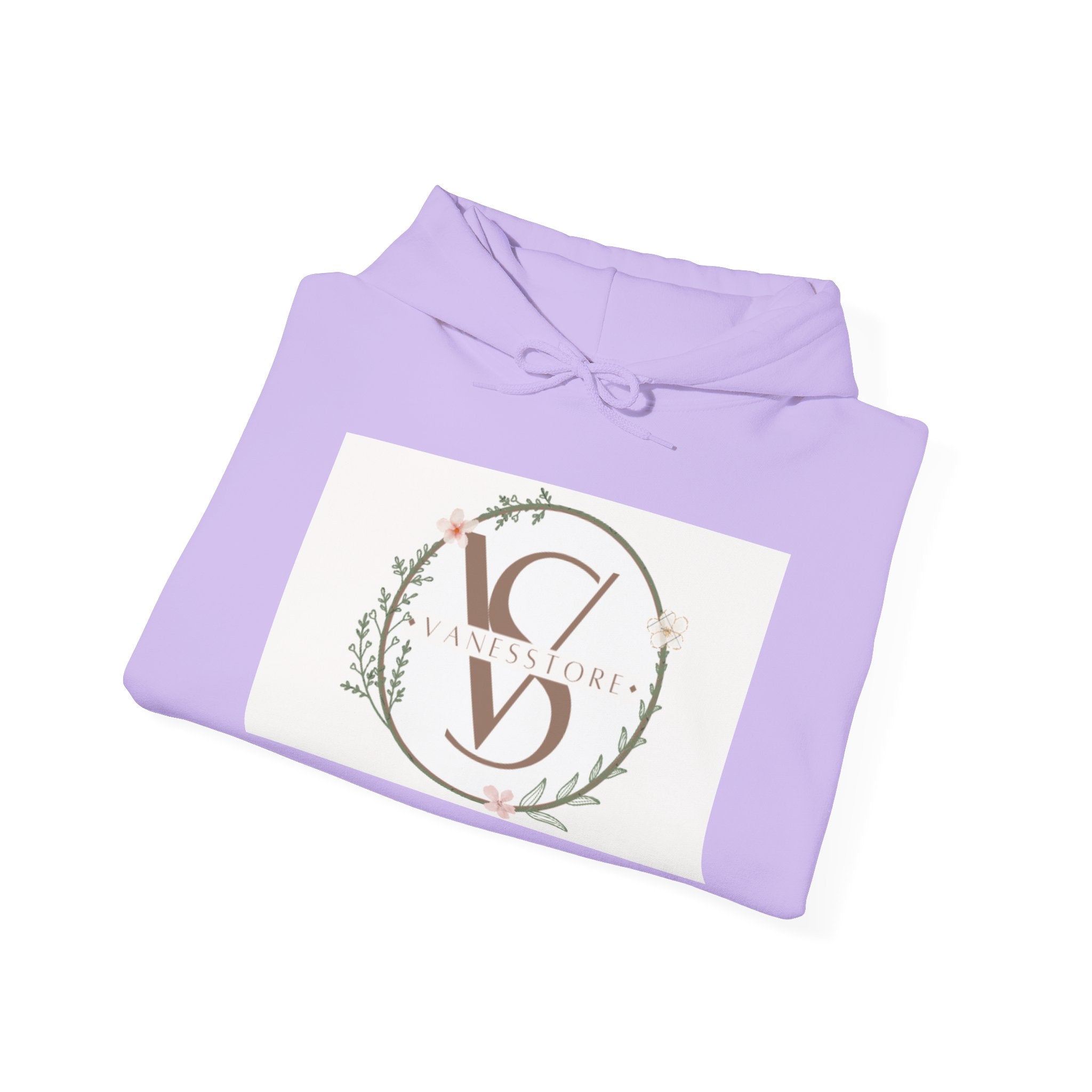 Floral Monogram V S Crest Hoodie | Initial V S Sweatshirt