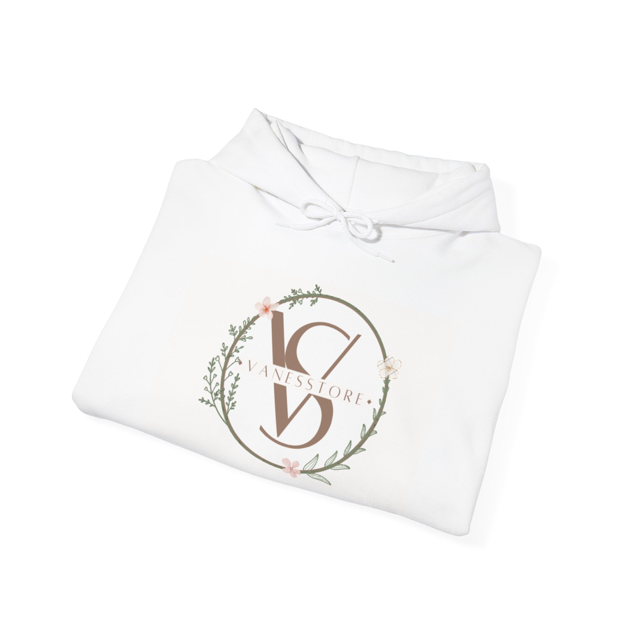 Floral Monogram V S Crest Hoodie | Initial V S Sweatshirt