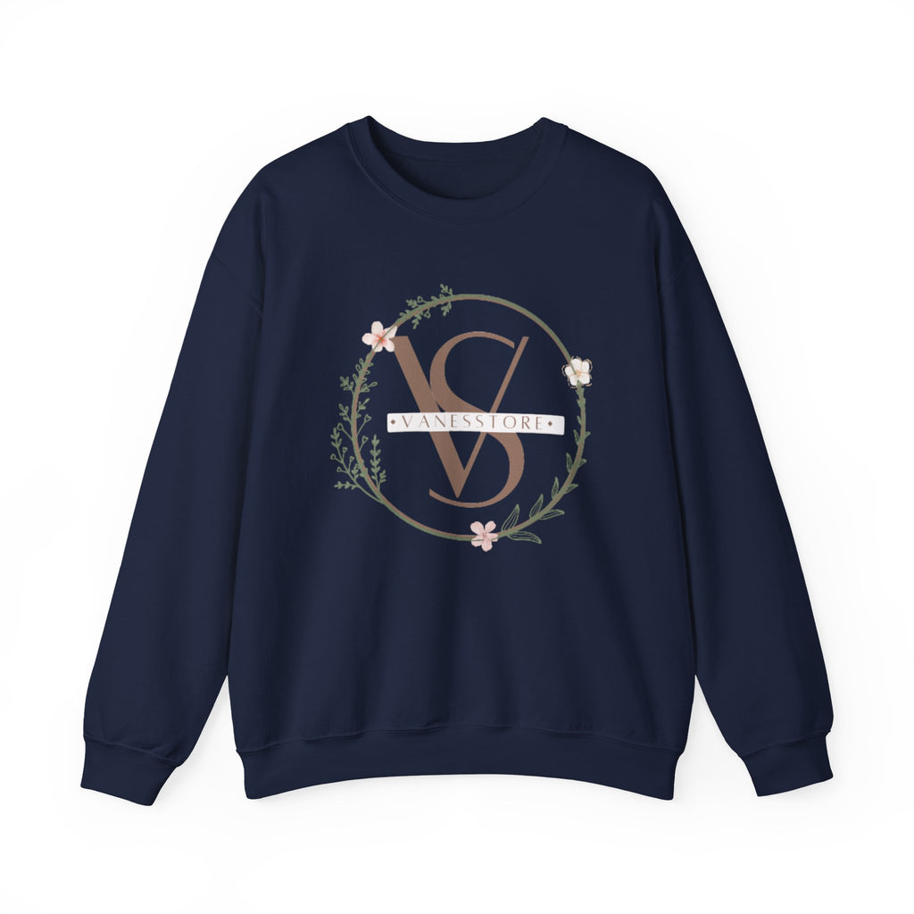 Minimal Floral Monogram Crewneck Sweatshirt