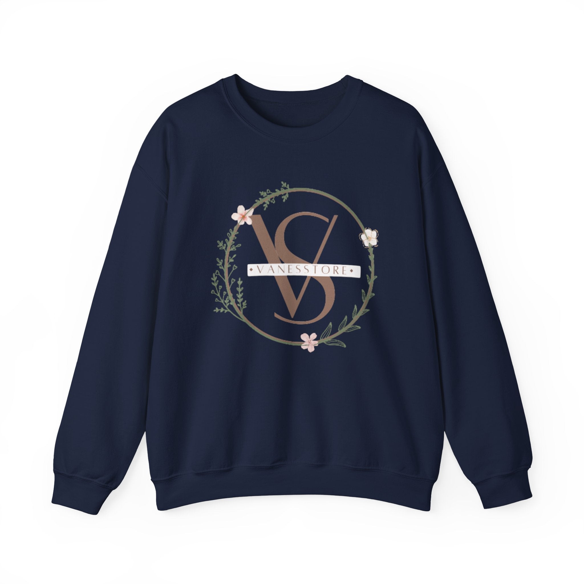 Minimal Floral Monogram Crewneck Sweatshirt