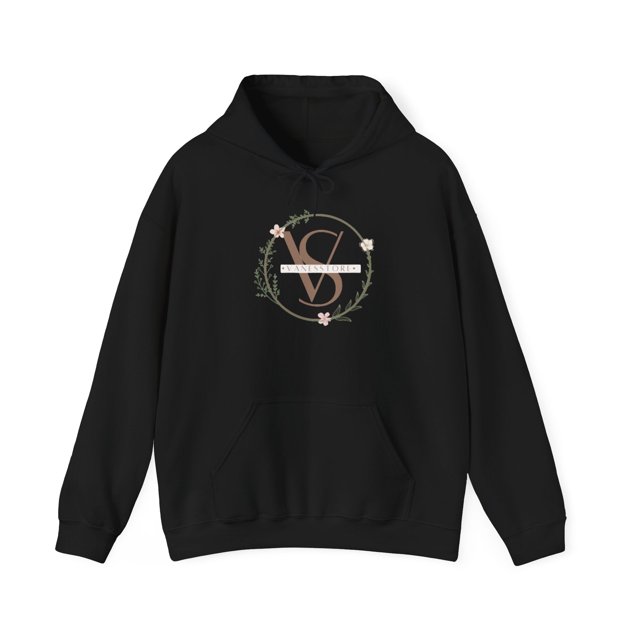 Hoodie — Minimal Floral Monogram “V” Logo Sweatshirt