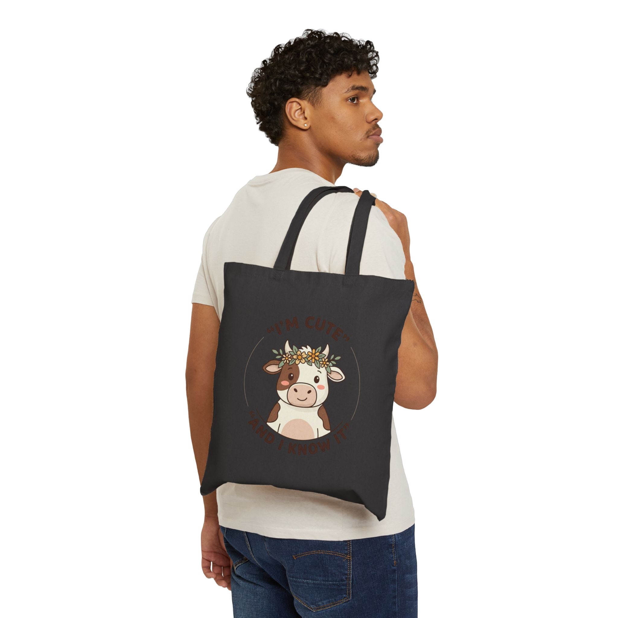 I'm Cute and I Know It Tote, soccer watch party, country colors
