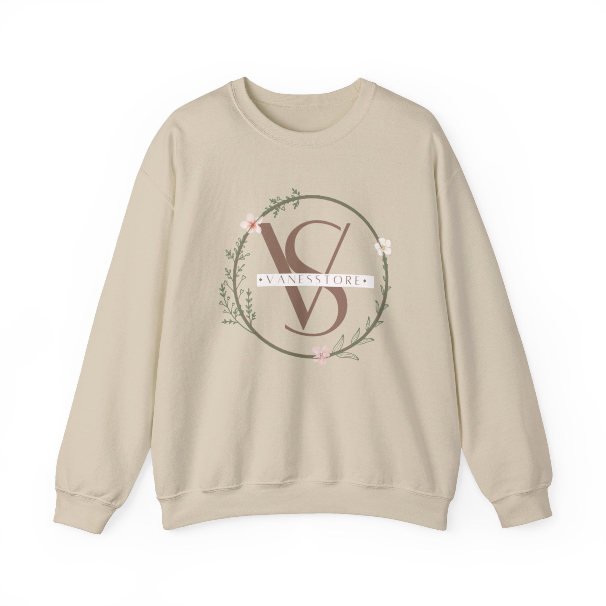 Minimal Floral Monogram Crewneck Sweatshirt