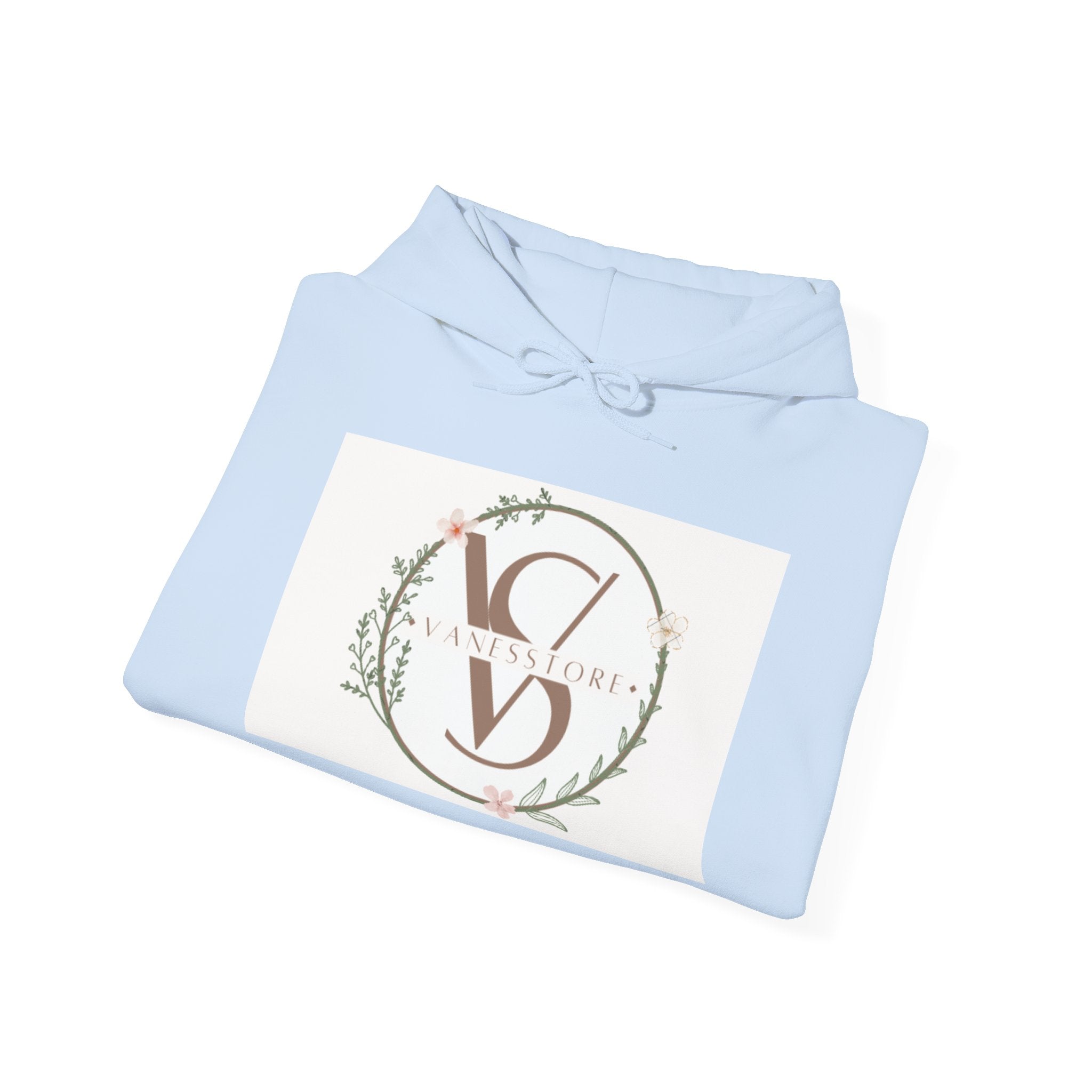 Floral Monogram V S Crest Hoodie | Initial V S Sweatshirt