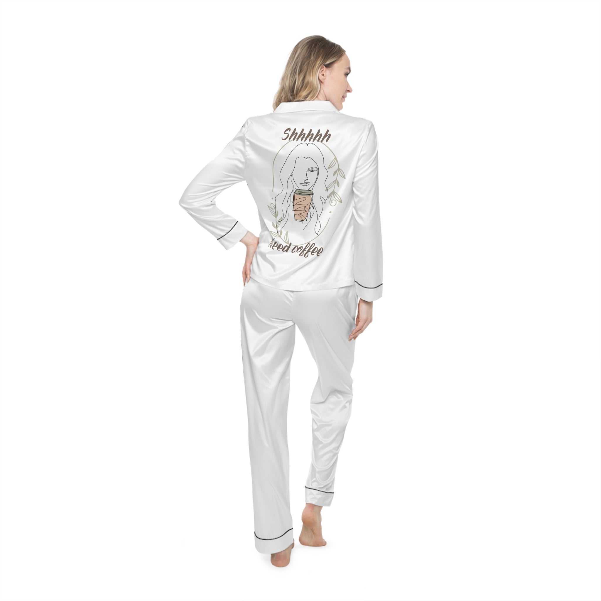 Women's Satin Pajamas (AOP)