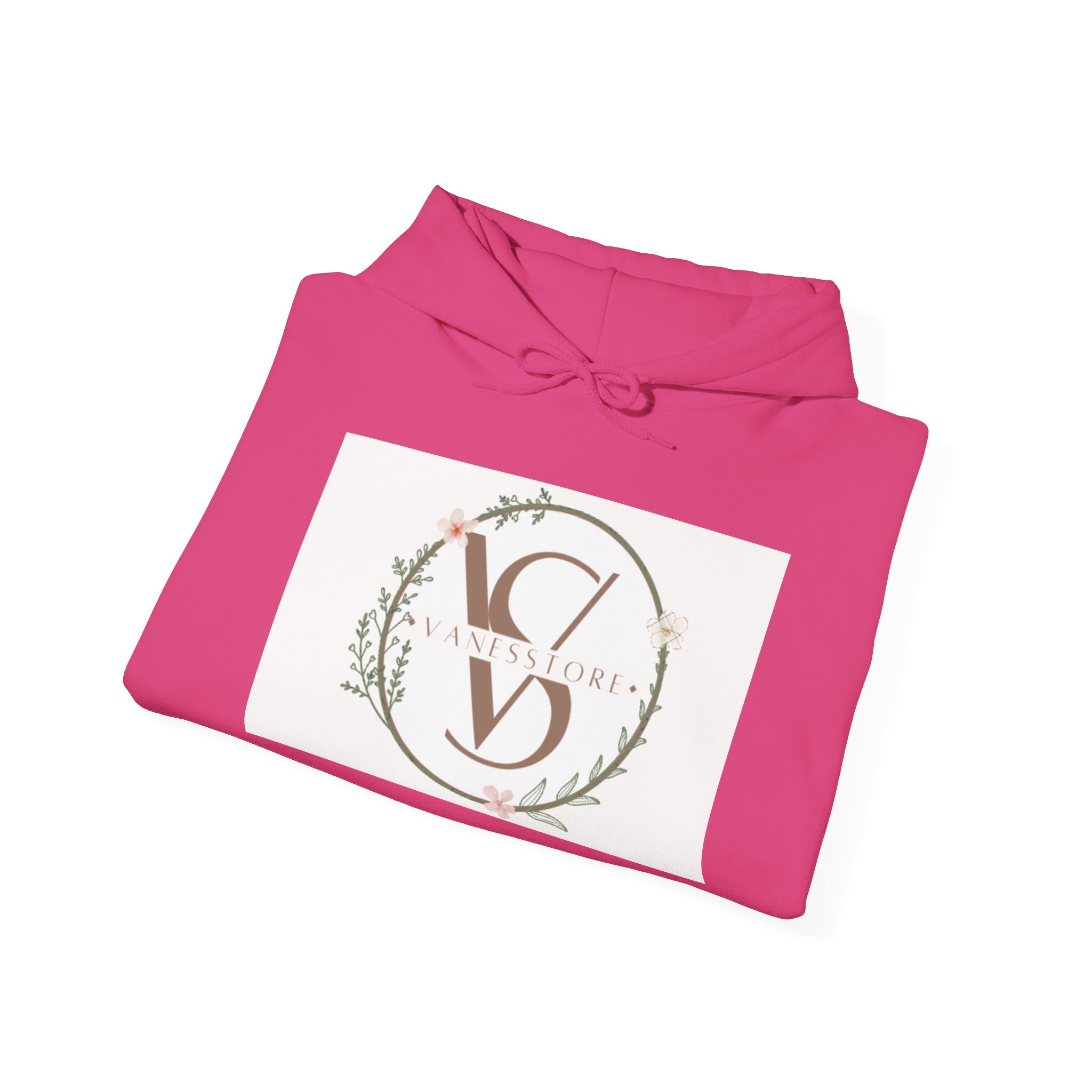Floral Monogram V S Crest Hoodie | Initial V S Sweatshirt