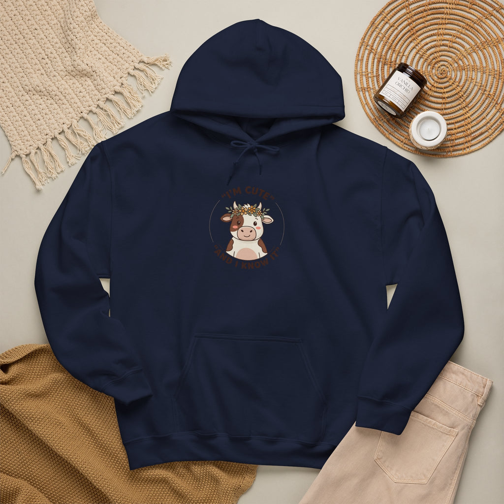 Hoodie Vache Mignonne | Vêtement Cozy Watch Party