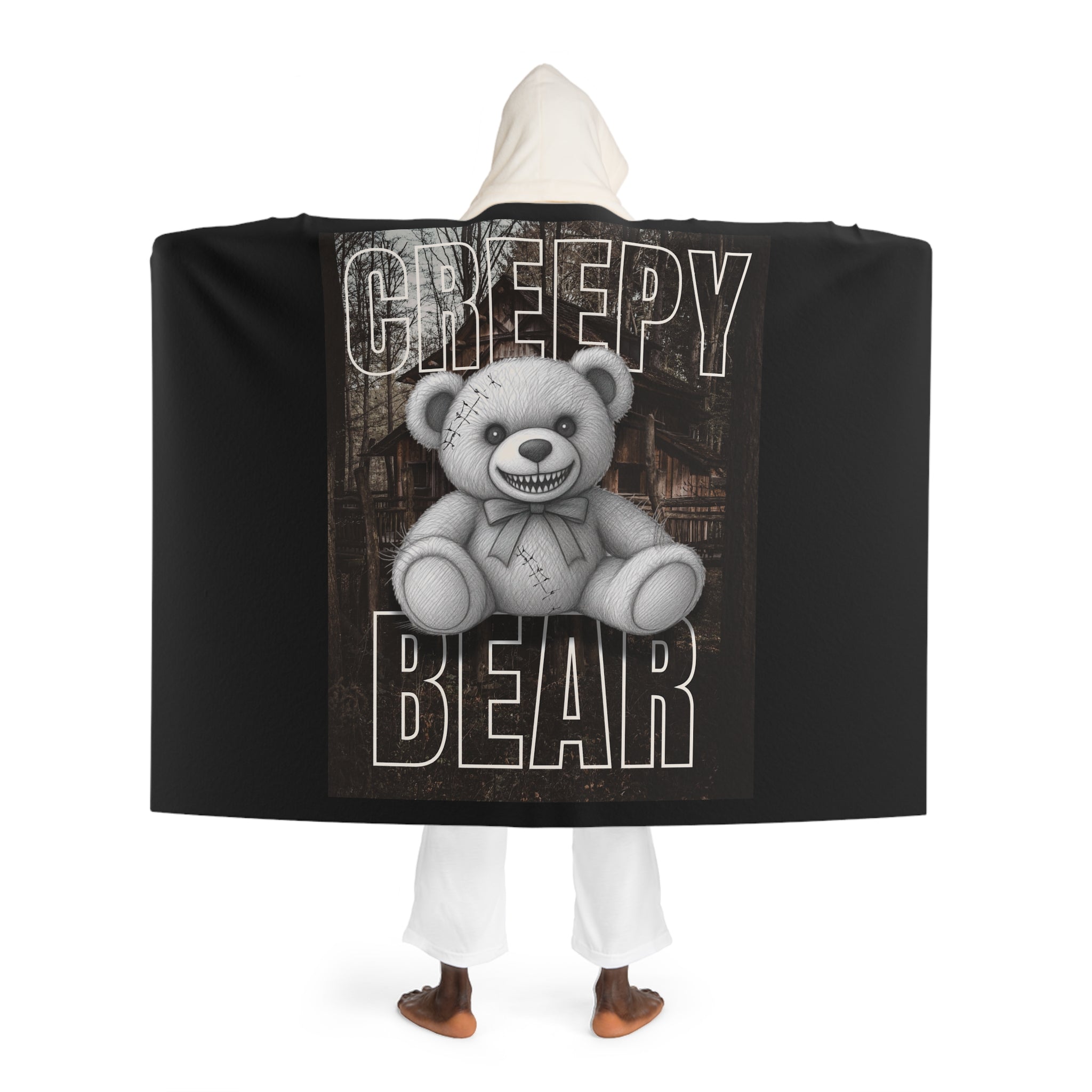 Hooded Sherpa Fleece Blanket