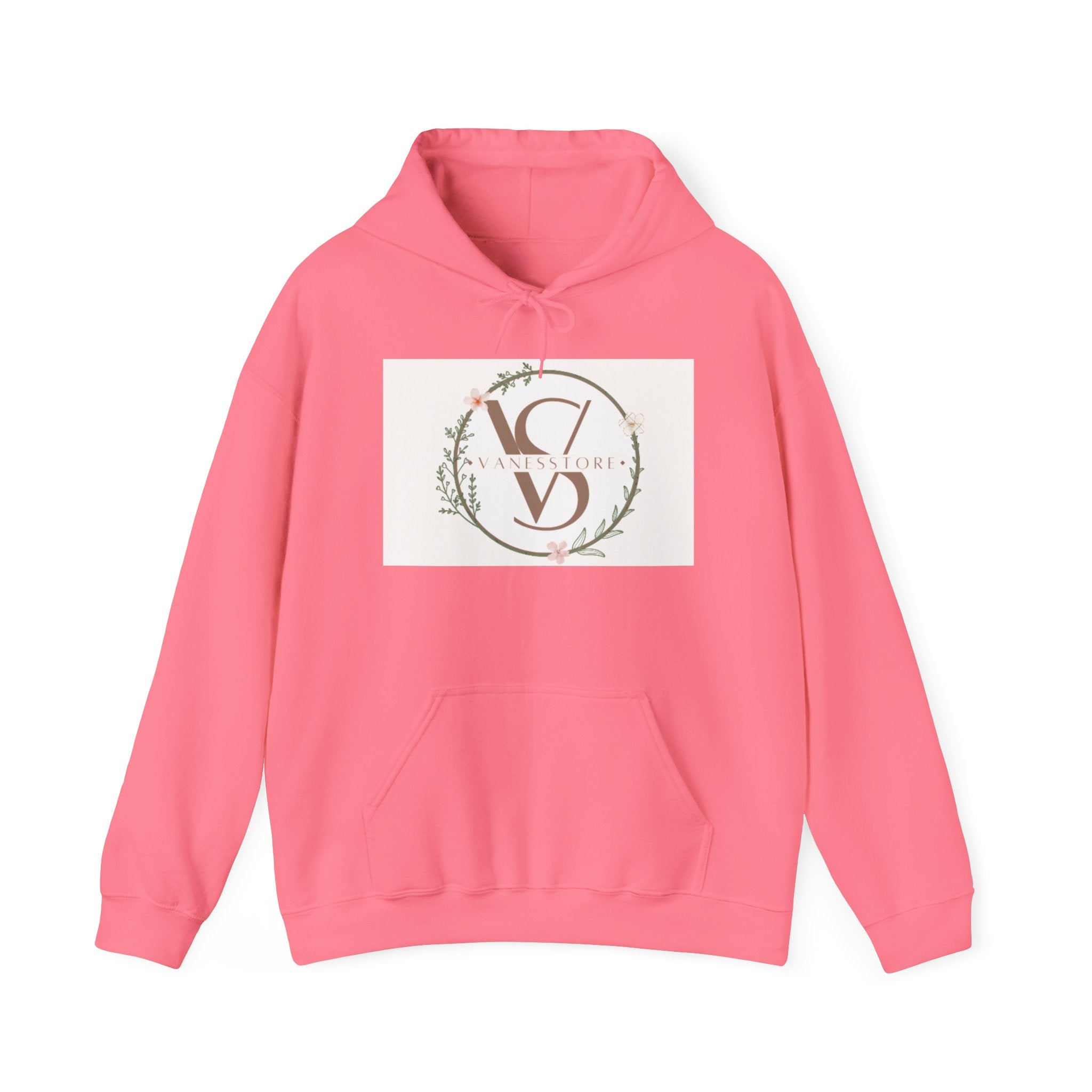 Floral Monogram V S Crest Hoodie | Initial V S Sweatshirt
