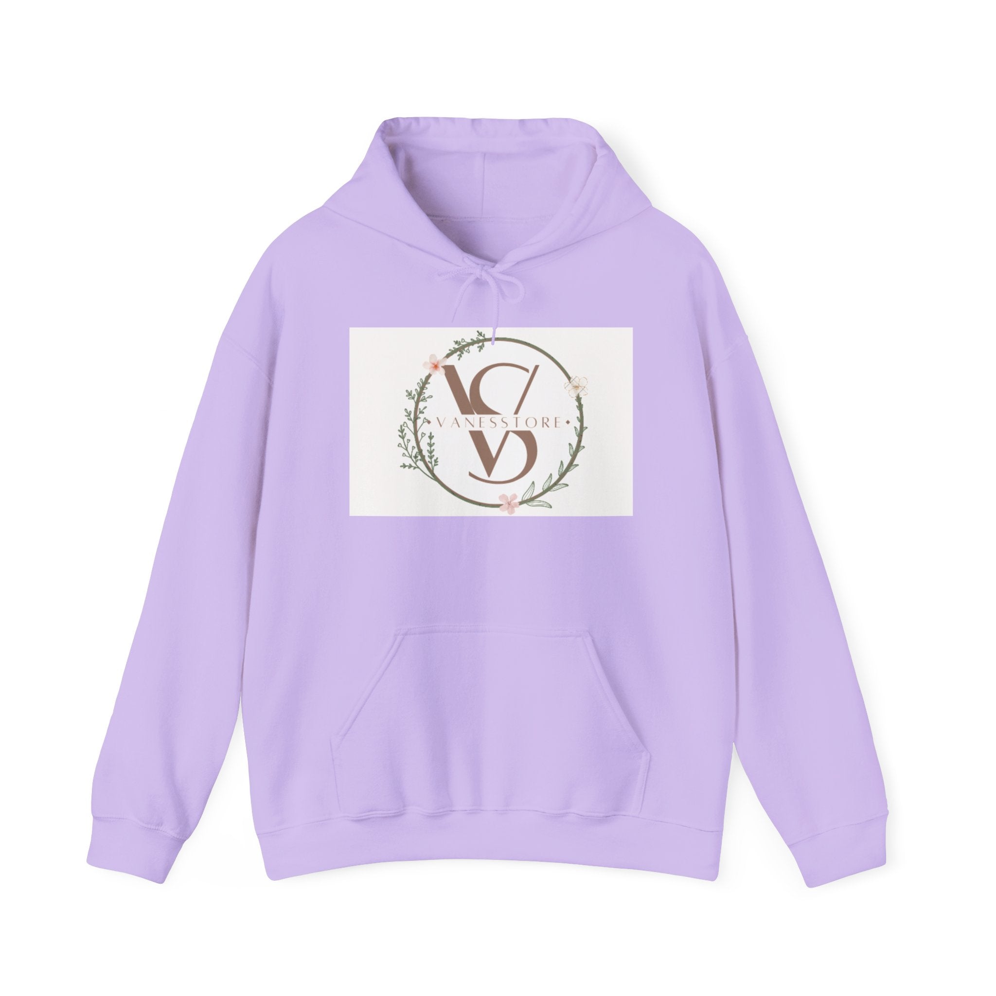 Floral Monogram V S Crest Hoodie | Initial V S Sweatshirt