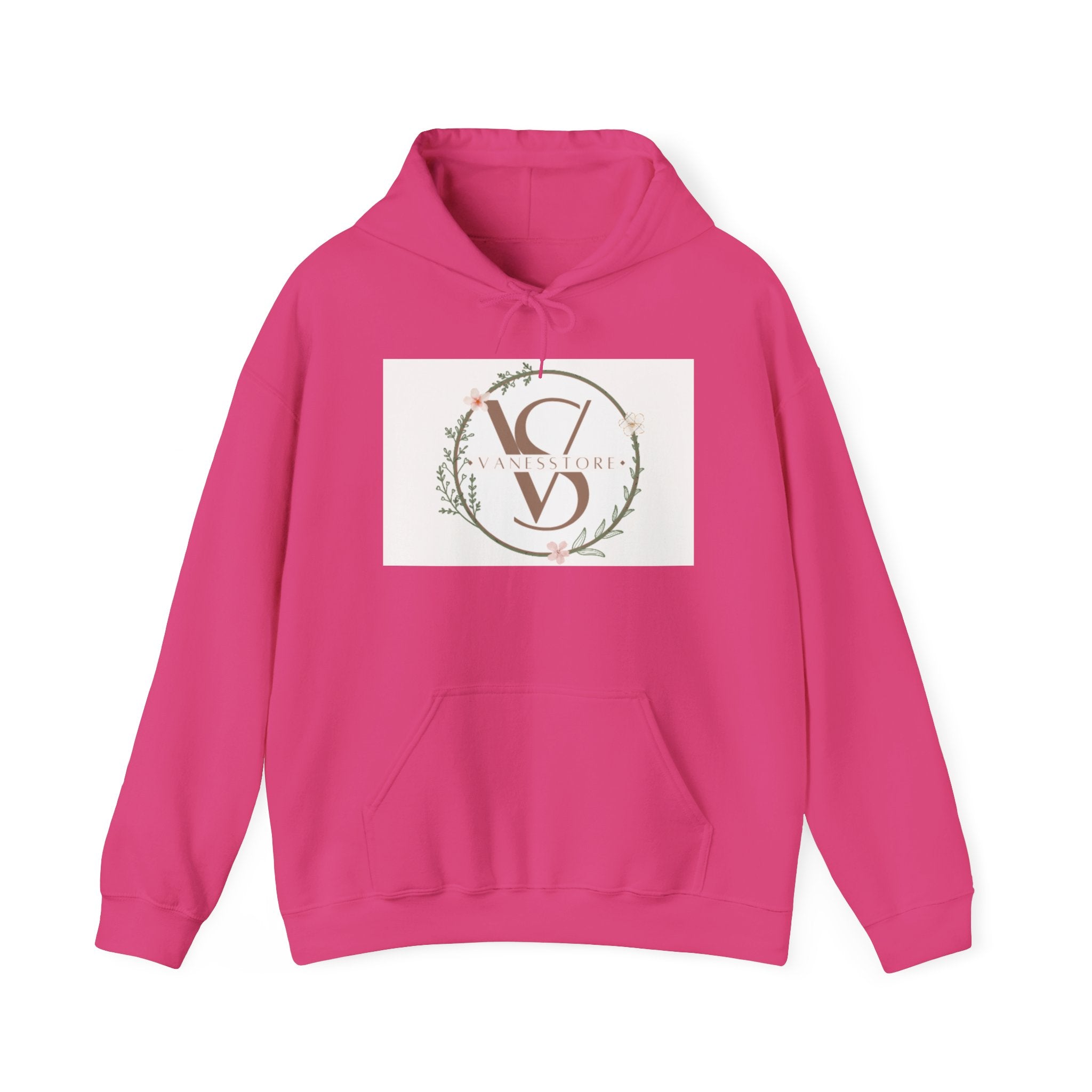 Floral Monogram V S Crest Hoodie | Initial V S Sweatshirt