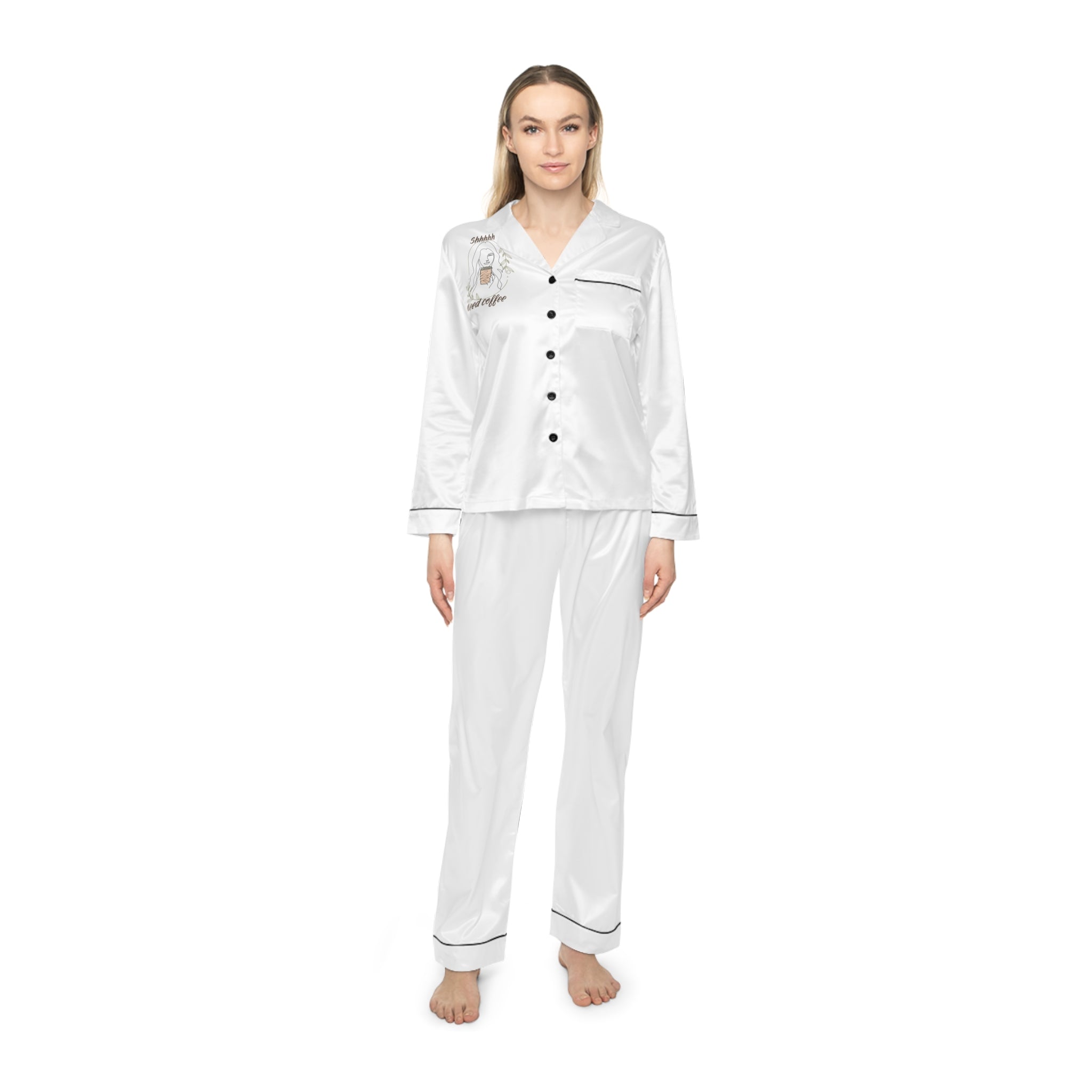 Women's Satin Pajamas (AOP)