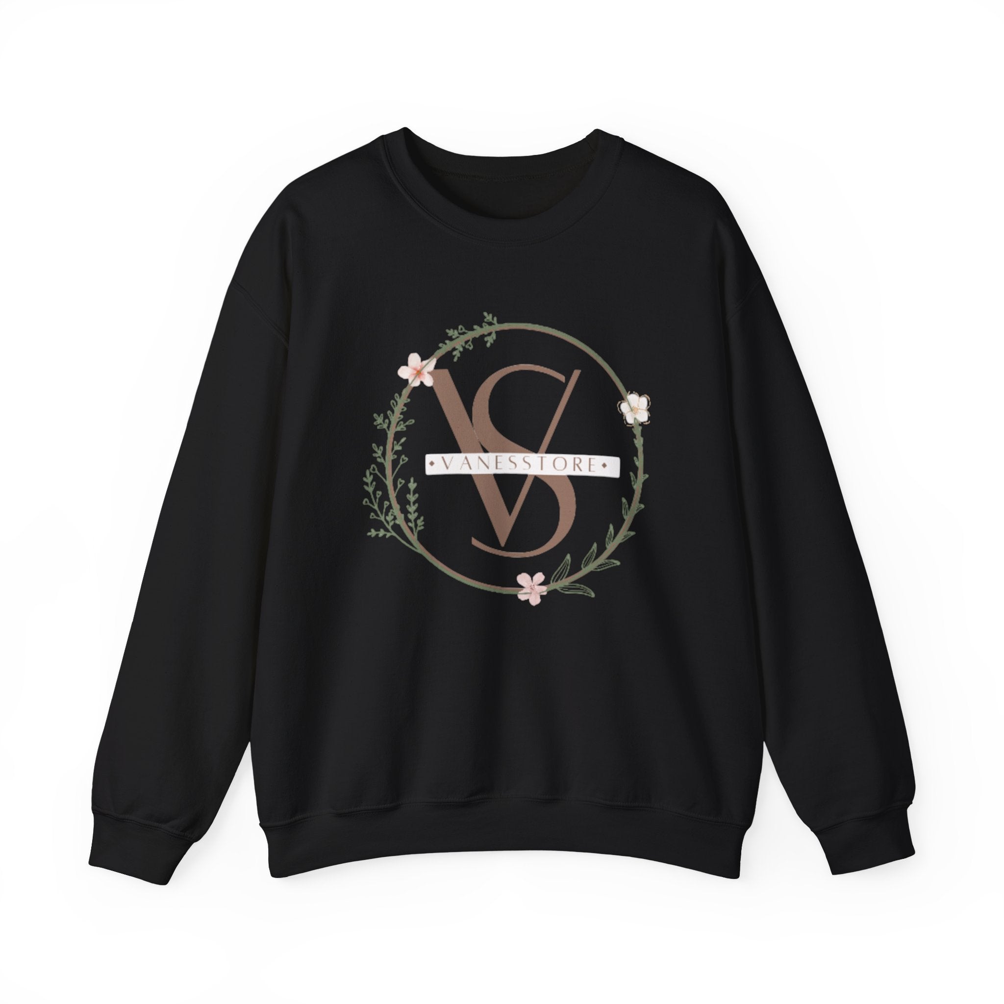 Minimal Floral Monogram Crewneck Sweatshirt